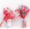 Dried Flowers Bouquet - Preserved Pink Flower(Pink Blue Yellow)